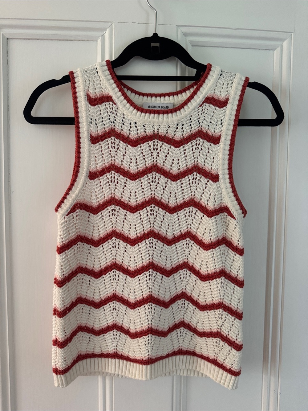 Veronica Beard Jerrel Cropped Knit Tank Top - Picture 5 of 7